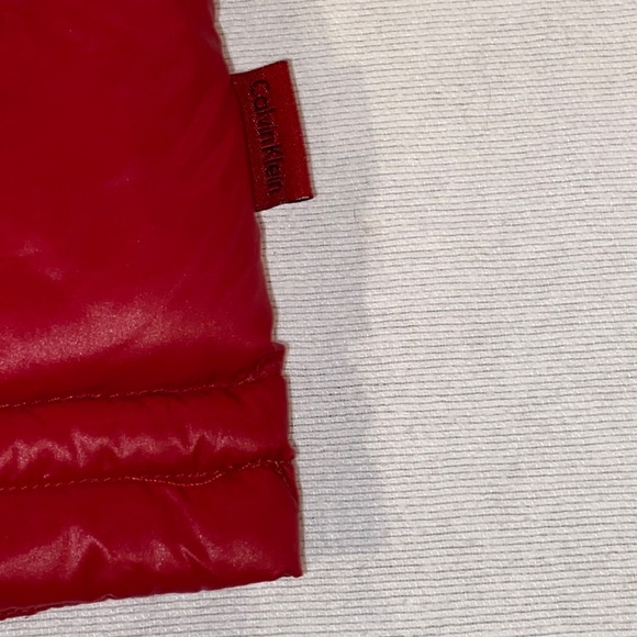 Calvin Klein women’s pink packable lightweight premium down jacket size large - Picture 9 of 10